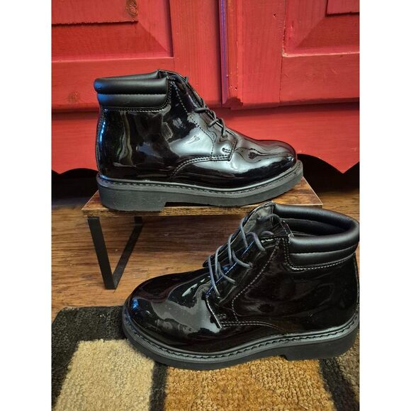 Rocky M 6 W 8 Dress Leather High Gloss 5" Soft Toe Chukka Service Boot FQ00500-8 - Picture 1 of 6
